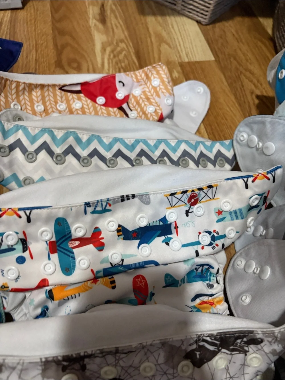 20 Assorted Kids Cloth Diaper Covers and inserts- Multi Color Prints